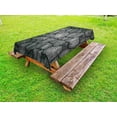 thumbnail image 1 of Grey Outdoor Tablecloth, Stone Wall Texture Image Rough Rusty Blocks Obsolete Structure Antique Grunge Weathered, Decorative Washable Fabric Picnic Table Cloth, 58 X 84 Inches,Grey, by Ambesonne, 1 of 2