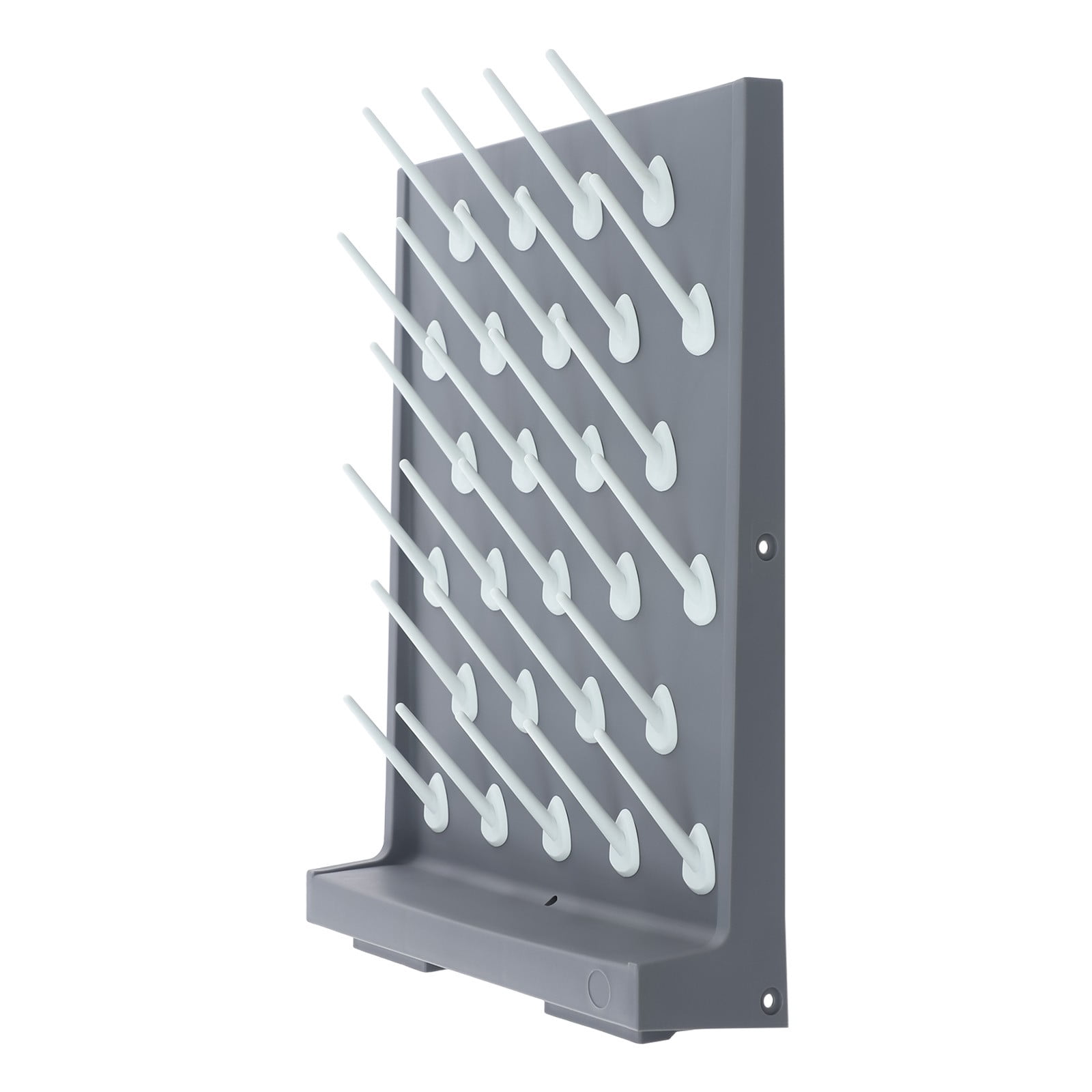 Peg Racks For Lab Grey PP Laboratory Drain Rack, 2-Pack 27-Peg Wall Mount/Self-standing ...