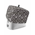 thumbnail image 1 of Grey Paisley Small Toaster Cover 2 Slice, Kitchen Appliance Covers, Ethnic Vintage Floral Botanical Abstract Toaster Oven Cover with Loop, Bread Machine Cover Polyester Dust Cover Protection, 1 of 4
