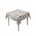 thumbnail image 1 of Grey Paisley Table Cloth, Boho Flower Botanical Leaf Branch Waterproof Tablecloth for Square Tables, Reusable Washable Fabric Table Cover for Restaurant Kitchen Dining Tables 54"x54", 1 of 6