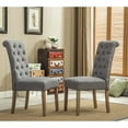 thumbnail image 1 of Grey Parsons Chairs for Dining | Beautify Your Dining Area | Velvety Soft Upholstery and Light - Colored Legs | Overcome the Problem of Dull Chairs, 1 of 7
