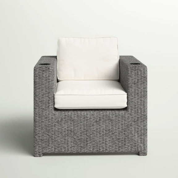 Grey Patio Recliner Chair With Water-repellent And Thick Cushions - Rustproof Steel Frame, Adjustable For Relaxing In Outdoor Durability