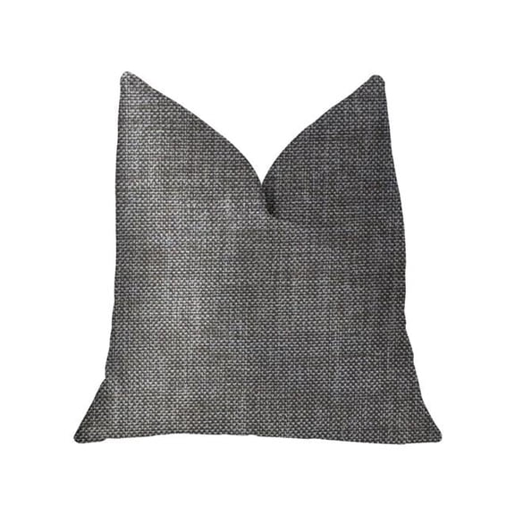 Grey Pebble Silver Luxury Throw Pillow, 18 x 18 in.