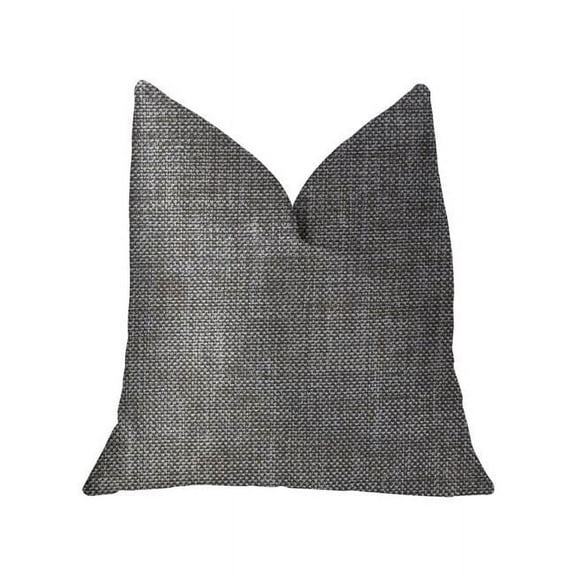 Grey Pebble Silver Luxury Throw Pillow, 24 x 24 in.