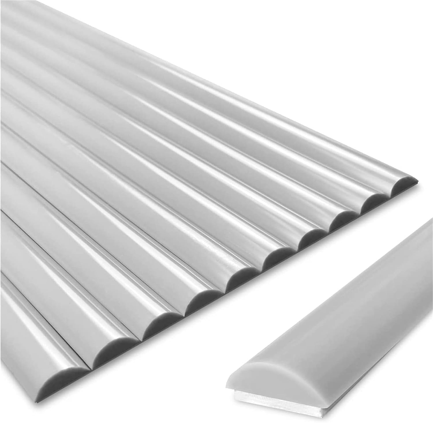 Grey Peel and Stick Vinyl Trim for Backsplash Tile Edge SelfAdhesive Trimming for Corner Decor