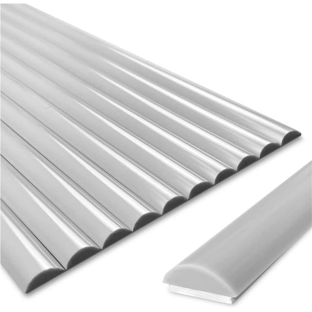 Grey Peel and Stick Vinyl Trim for Backsplash Tile Edge SelfAdhesive