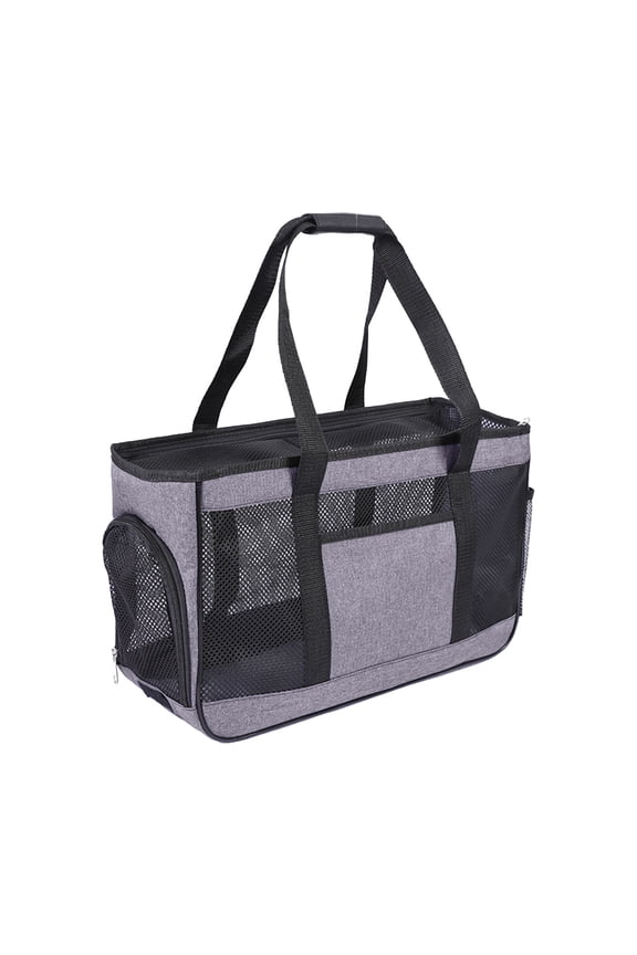 Grey Pet Carrier Bag Cat Travel Backpack With Soft Mesh Scratch-Resistant Construction And Ventilated Design For Small Pets Less Than 13Lb 16.9 X 11.4 X 7.48In 0.5Lb