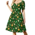 thumbnail image 1 of Grey Pine Cones Dress Plant Print Modern Dresses Summer Aesthetic Casual Dress Design Vestido, 1 of 7