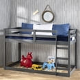 thumbnail image 1 of Grey Pine Twin Slat Loft Bed - Guardrail Ensures Safety - Bedroom with Little Space - Comfortable and Convenient, 1 of 2