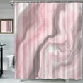 thumbnail image 1 of Grey Pink Abstract Marble Shower Curtain Light Color Modern Luxury Art Bath Curtain Polyester Fabric Bathroom Decor Shower Curtains 72" x 72", 1 of 6