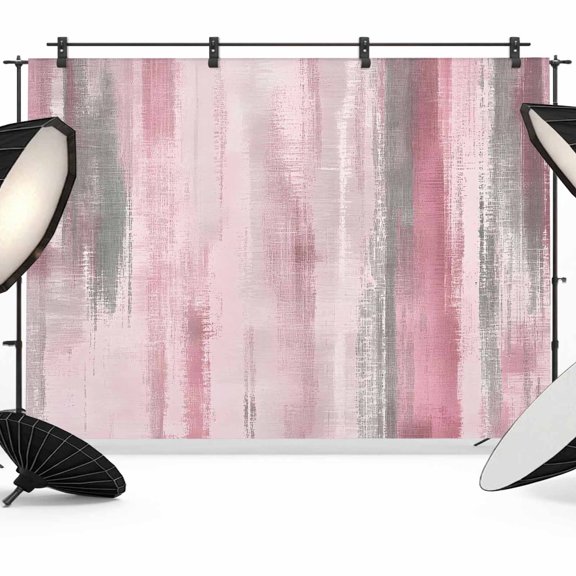 Grey Pink Paint Photography Backdrop 8x6FT, Modern Abstract Pink Grey Stripes Photo Backdrops, Background for Photography Studio Photo Studio Background, Back Drop for Photoshoot