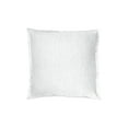 thumbnail image 1 of Grey Pinstripe Fringe So Soft Linen Pillow 20x20 Down Insert, 1 of 8