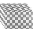 thumbnail image 1 of Grey Plaid Placemats Set of 4,Buffalo Check Dining Table Mats,Non-Slip Washable Place Mats Farmhouse Kitchen Table Placemats for Indoor Outdoor Party Wedding Decoration,12x18 inch, 1 of 5