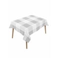 thumbnail image 1 of Grey Plaid Table Cloth, Spring Summer Farmhouse Buffalo Checkered Waterproof Tablecloth for Rectangle Tables, Reusable Washable Fabric Table Cover for Restaurant Kitchen Dining Tables 60"x84", 1 of 6