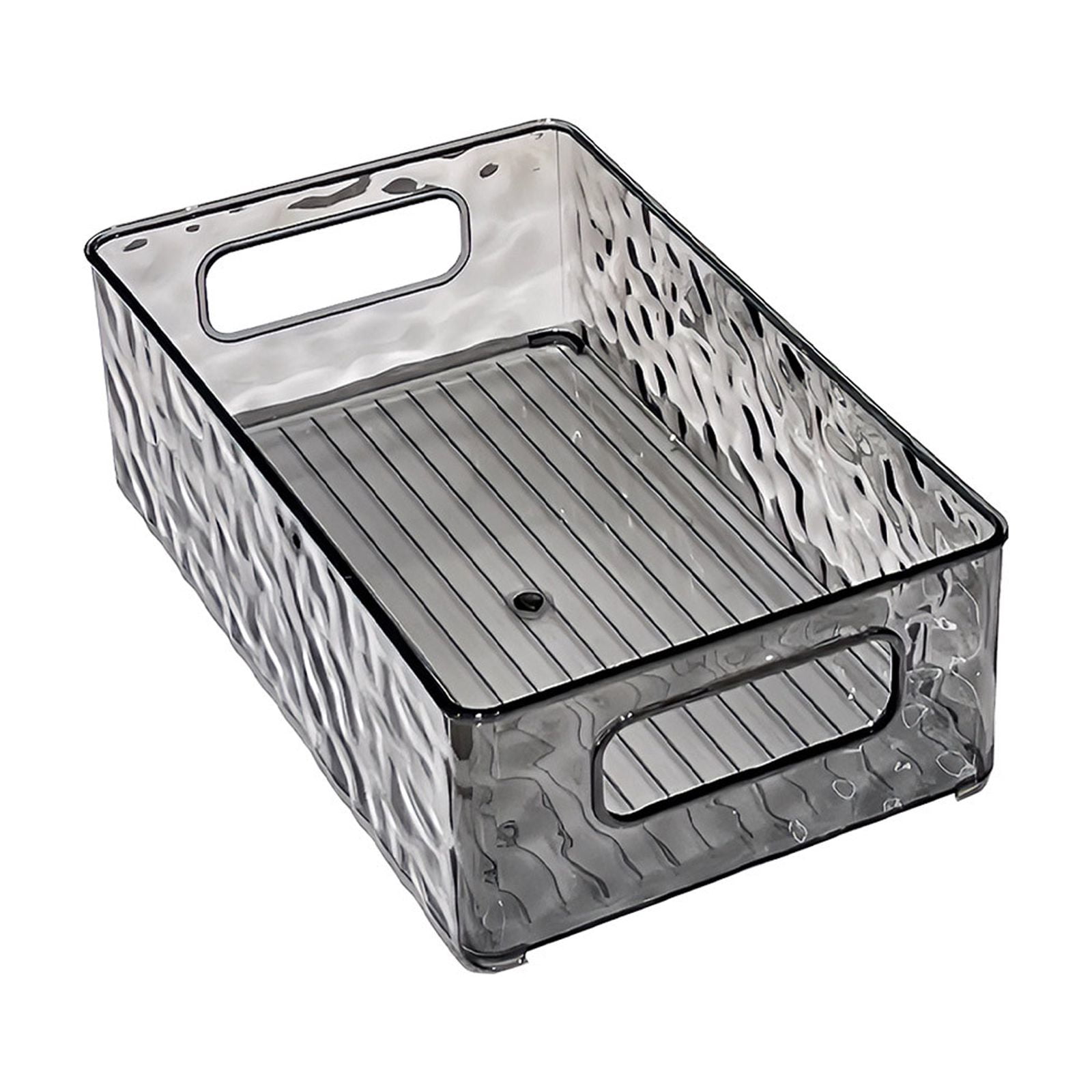 Grey Plastic Bathroom Organizer Box With Lid, Gray Or White Storage ...