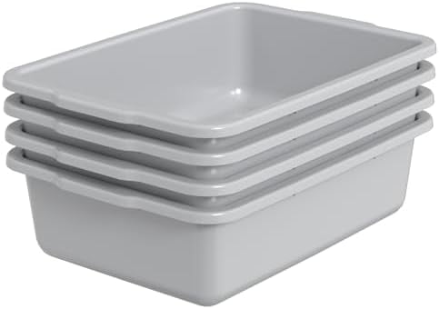 Buy Bus Tubs 4-Pack, Coercial Plastic Bus Box/Tote Box, Wash Basin