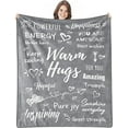 thumbnail image 1 of Grey Plush Cozy Fleece Super Soft Fuzzy Flannel Throw Blanket for Couch Sofa Bed and Office Napping,Inspirational Blanket Gifts Warm Throw Blankets All Season 50"×60", 1 of 6