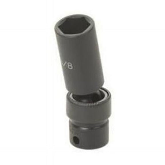 Grey Pneumatic  0.38 in. Drive x 15 mm Semi Deep Universal Socket