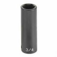 thumbnail image 1 of Grey Pneumatic  0.5 in. Drive x 0.75 in. Deep 6 Point Socket - Grey, 1 of 1