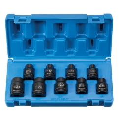 Grey Pneumatic 1/2" Drive 9 Piece External Star Impact Socket Set