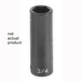 thumbnail image 1 of Grey Pneumatic 1/2" Drive x 2" Deep Socket, 1 of 2