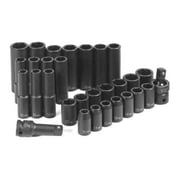 Grey Pneumatic 1/2" Drive 30 Piece Standard/Deep Metric Set