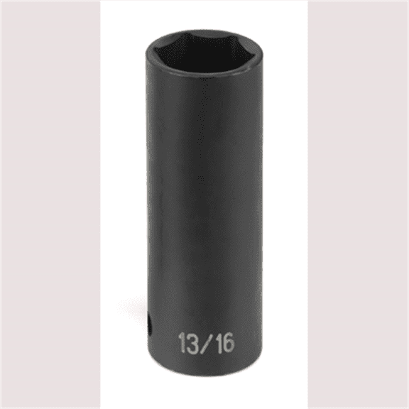 Grey Pneumatic 1/2" Drive x 13/16" Extra-Thin Wall Deep Socket