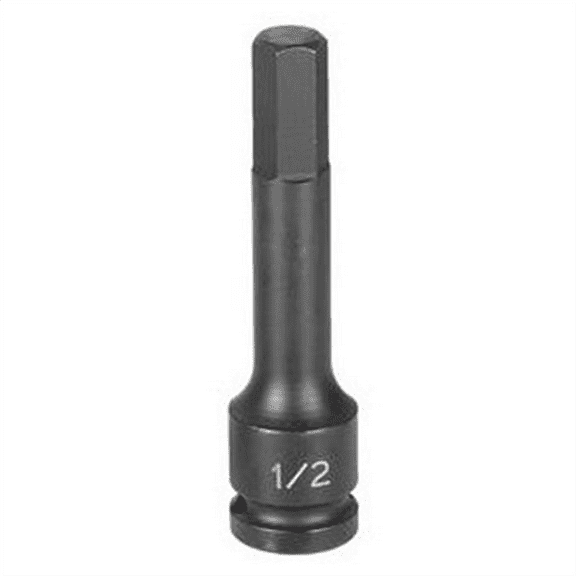 Grey Pneumatic 1/2" Drive x 6mm Hex Driver 4" Length (100mm)