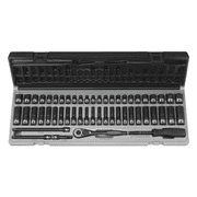 Grey Pneumatic 1/4" Drive 53 Piece Fractional & Metric Duo-Socket Set - 6 Point