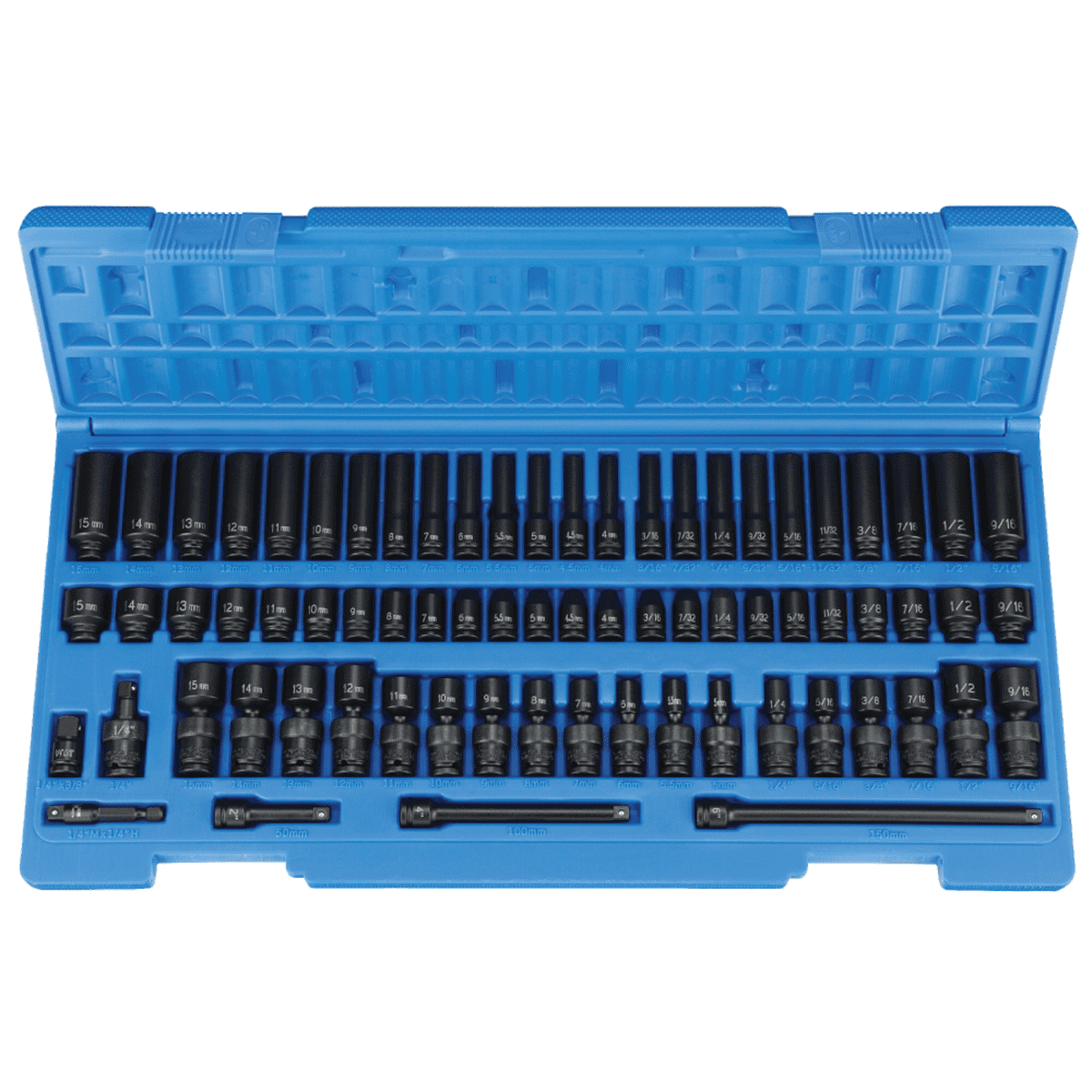 Grey Pneumatic, 1/4" Surface Drive Socket Wrench & Set, 72 Piece
