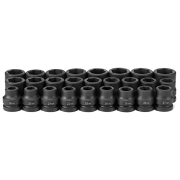 Grey Pneumatic 1 In. Drive 26 Piece Metric Set