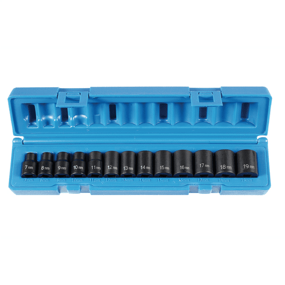 Grey Pneumatic 1213M Impact Socket Set With Molded Storage Case