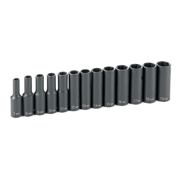 Grey Pneumatic 1213MD 3/8" Drive 13-Piece Deep Metric Set