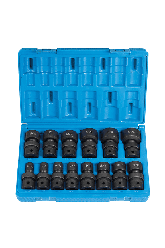 1714U 1/2" Dr. 14 Pc. Std. Length Frac.Univ.Set - 12 Point