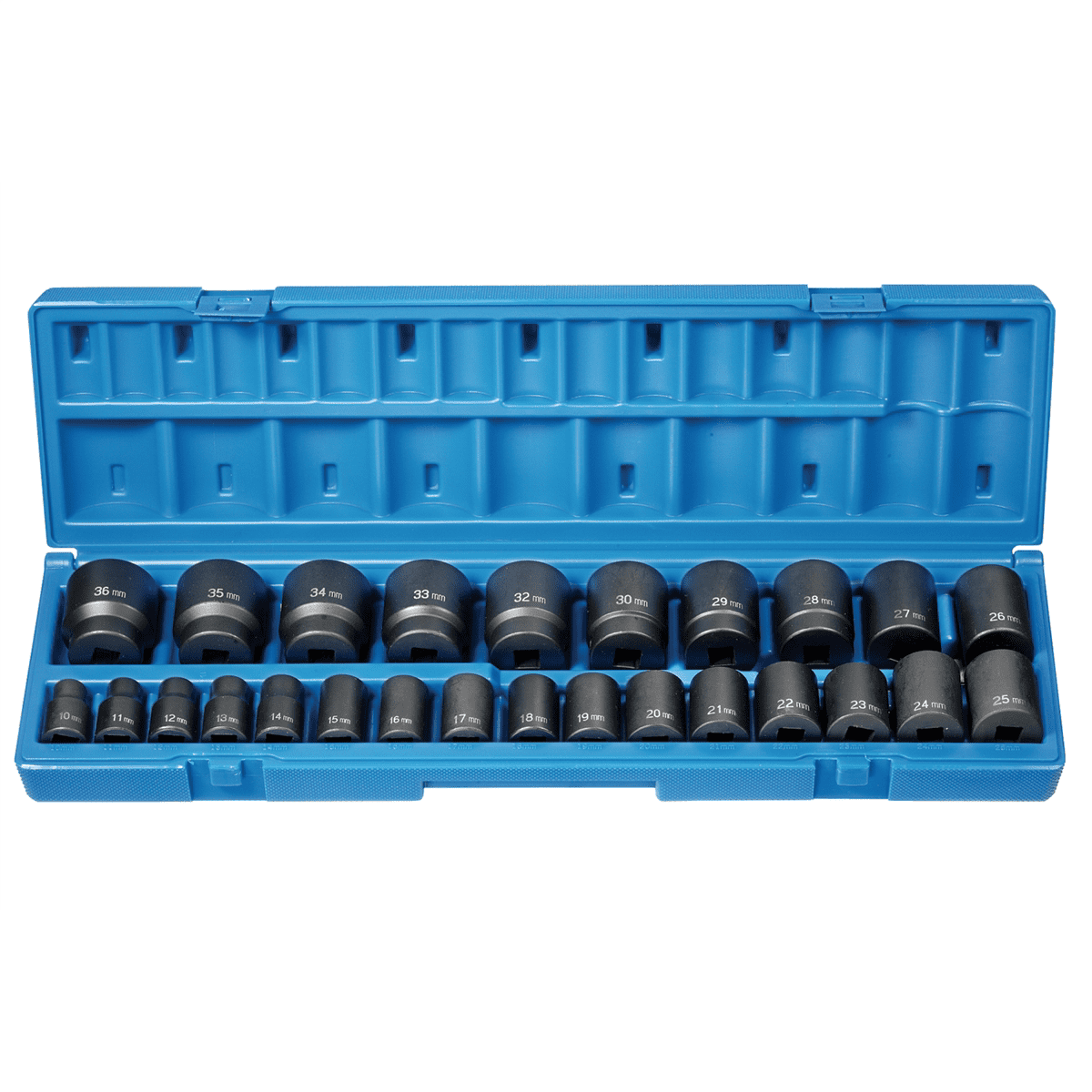 Grey Pneumatic 1726M Impact Socket Set Chrome Moly with Molded Case