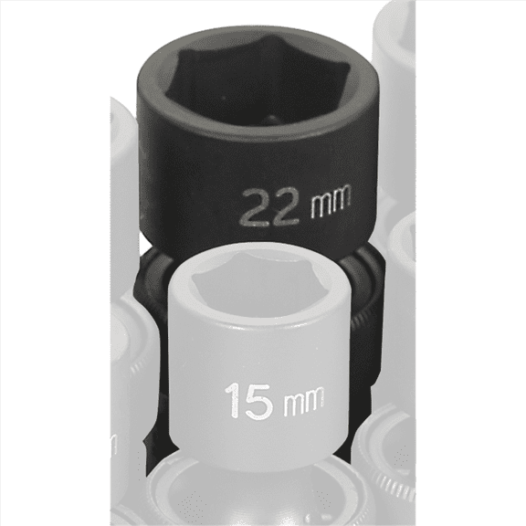 Grey Pneumatic 2022UM 1/2" Drive x 22mm Standard Universal