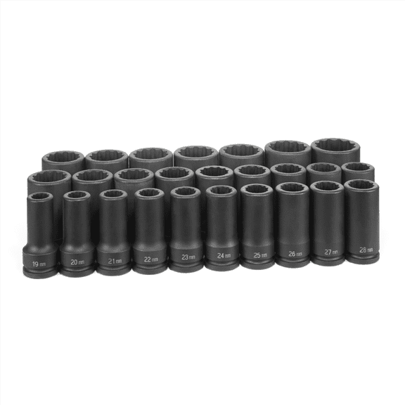 Grey Pneumatic 3/4" Dr. 26 Piece Deep Metric Master Set - 12 Point