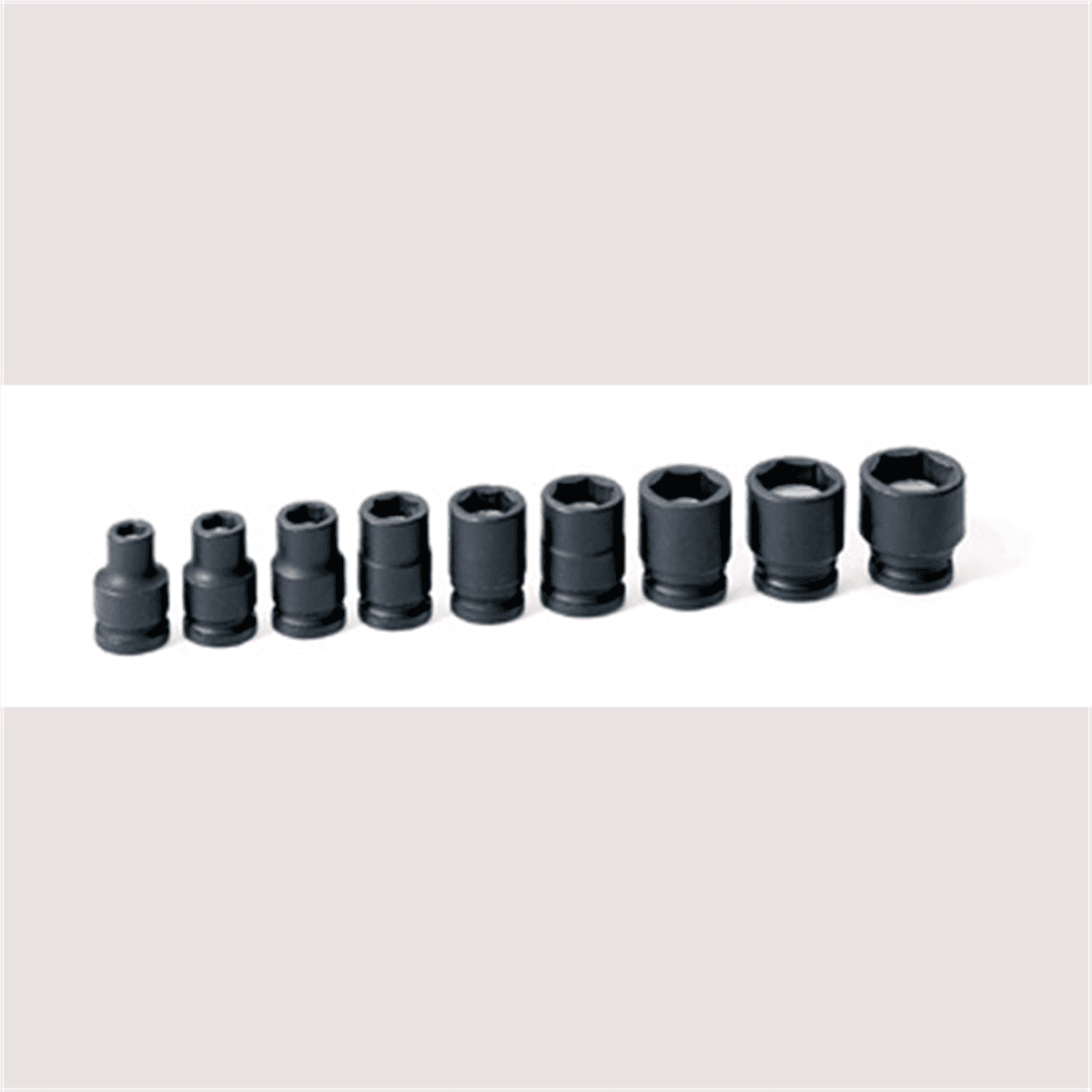 Grey Pneumatic 3/8" Drive 9 Piece Magnetic Impact Socket Set