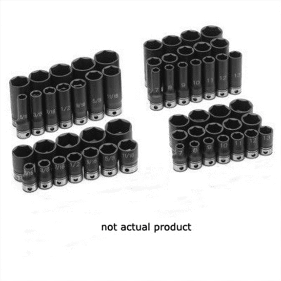Grey Pneumatic 3/8" Drive x 12mm Deep Duo-Socket - 12 Point