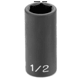 thumbnail image 1 of Grey Pneumatic 3/8" Drive x 1/2" Semi-Deep Socket, 1 of 2