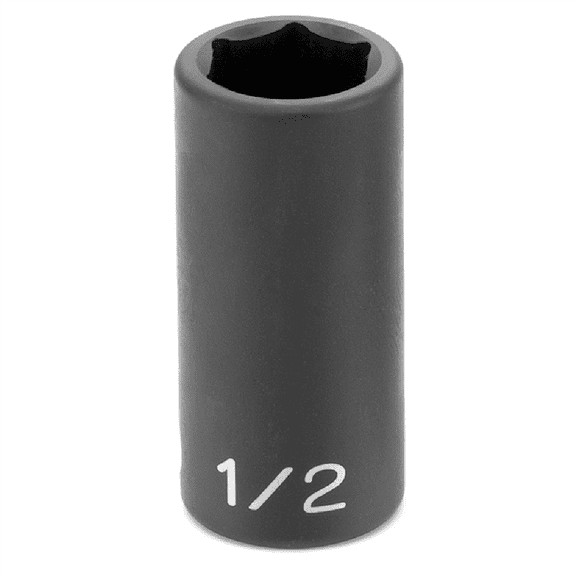 Grey Pneumatic 3/8" Drive x 1/2" Semi-Deep Socket