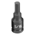 thumbnail image 1 of Grey Pneumatic  .38in. Drive Fractional Hex Driver Impact Socket - Grey - 0.31 Inches, 1 of 1
