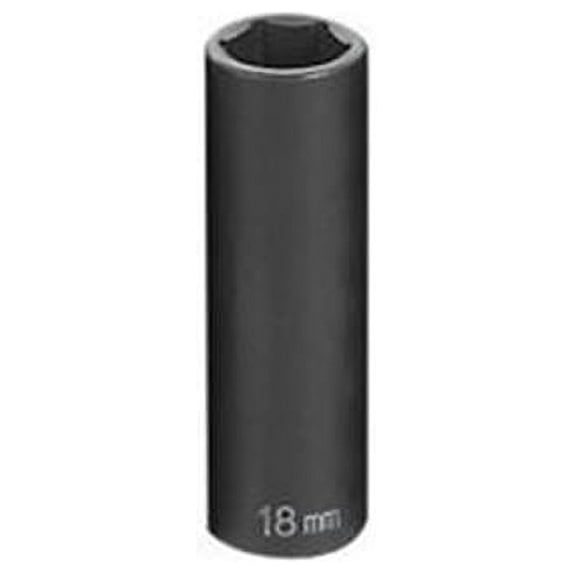 Grey Pneumatic .5 in. Drive x 18mm 6 Point Deep Universal Socket - Grey