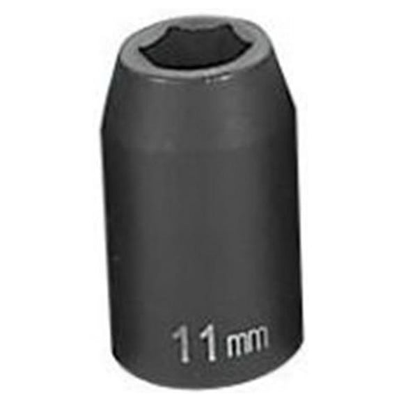 Grey Pneumatic .50in. Drive Standard Metric Impact Socket - 11mm