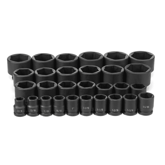 Grey Pneumatic 8029 3/4" Dr. 29-Piece Fract. Master Set 3/4-2-1/2"