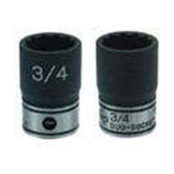 Grey Pneumatic 81013MD 0.38 in. Drive x 1 3 mm. Deep Duo-Socket - Grey - 13 mm