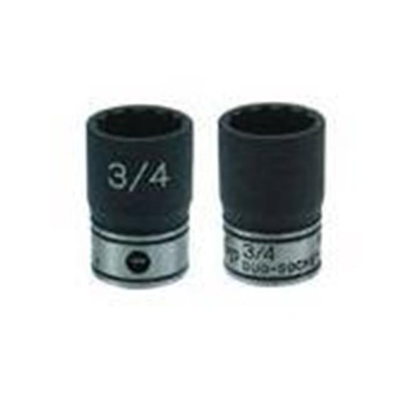 Grey Pneumatic 82018M .5 Inch Drive X 18Mm 6 Point Standard Duo-Socket - Grey