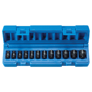Grey Pneumatic 9712MG, 1/4-inch Chrome Finish Socket Wrench & Set, 12 Piece