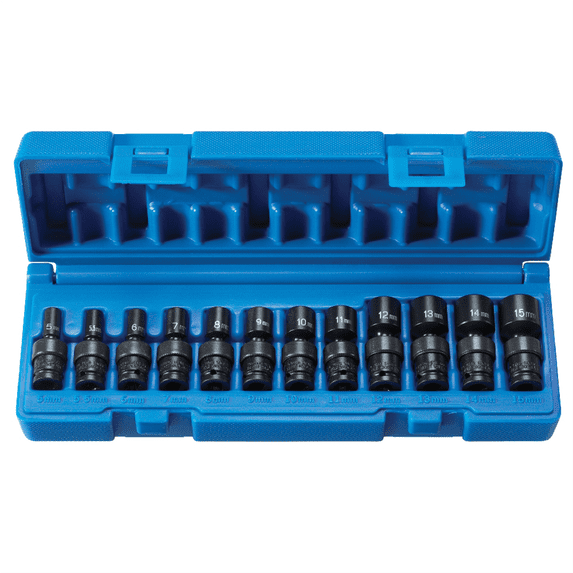 Grey Pneumatic 9712UM 1/4" Surface Drive 12 Pc. Std Univ Metric Set