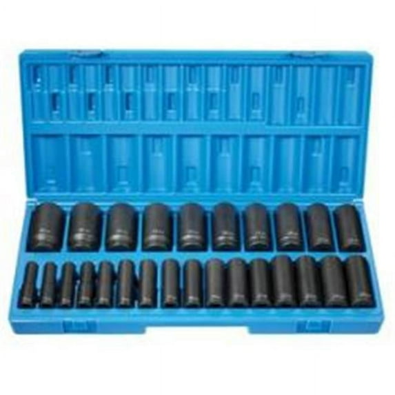 Grey Pneumatic GP1726MD Socket Set 0.5 in. Dr 26 Piece Deep Metric 12Pt I